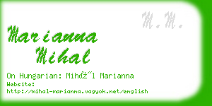 marianna mihal business card